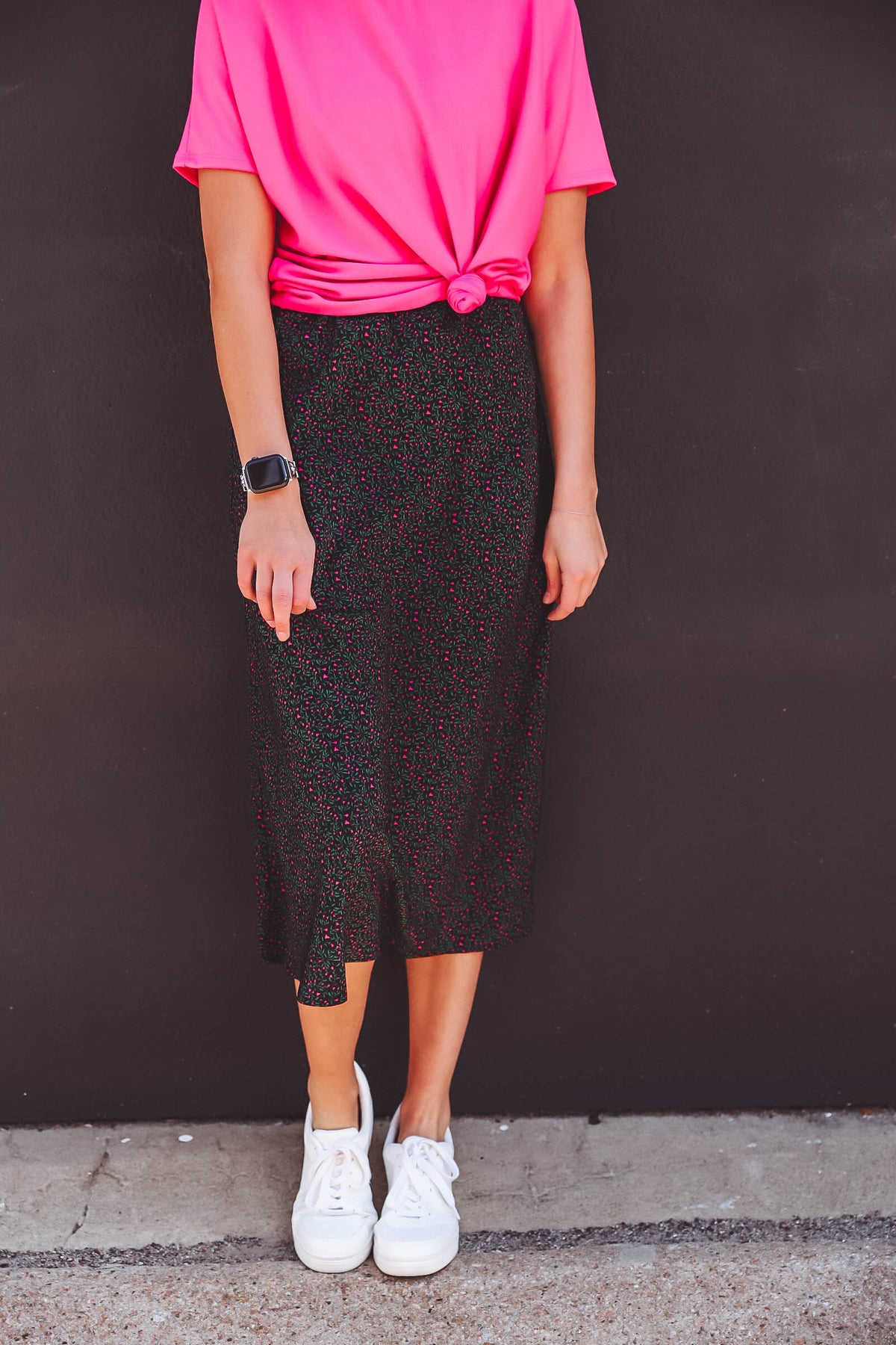 Quinn Floral Midi Skirt