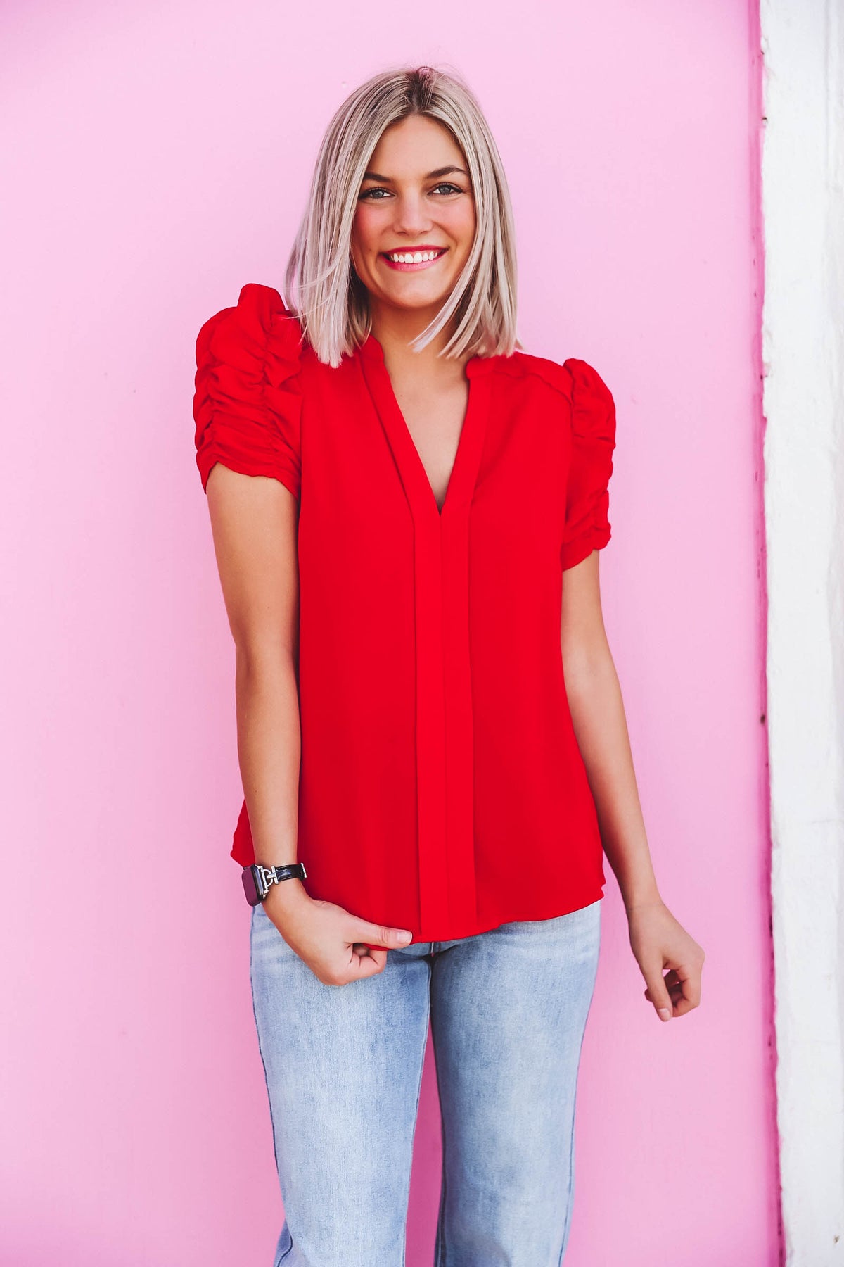 Amelia Top-Red