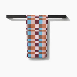 Cozy Day Checkers Tea Towel-Geometry