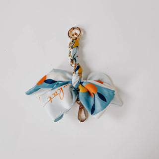 Charmed By Satin Bag Charms-Blue/Yellow/Orange