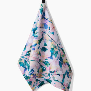 Painted Foliage Tea Towel-Geometry