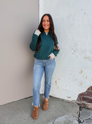 Abby Hoodie-Hunter Green