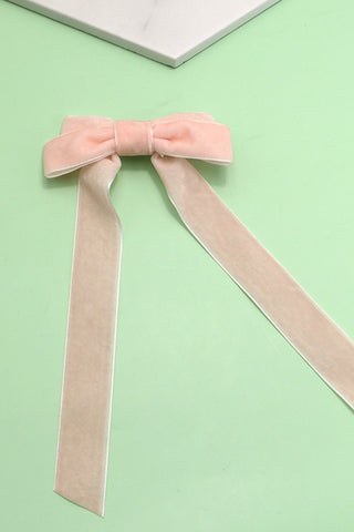 Velvet Ribbon Bow-6 Colors