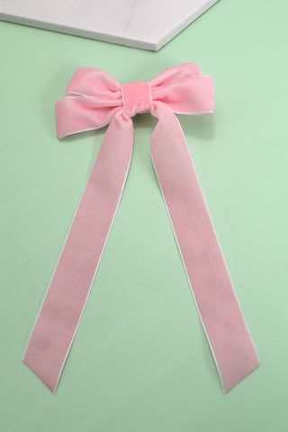 Velvet Ribbon Bow-6 Colors