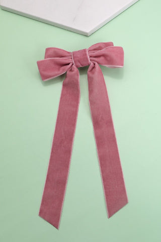 Velvet Ribbon Bow-6 Colors