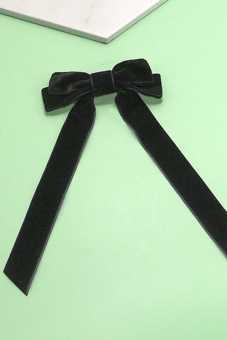 Velvet Ribbon Bow-6 Colors