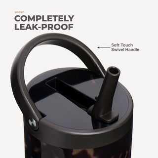 HydroJug 32oz Sport Water Bottle-Mocha Tortoise
