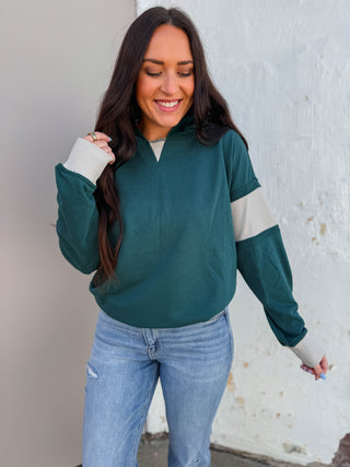 Abby Hoodie-Hunter Green