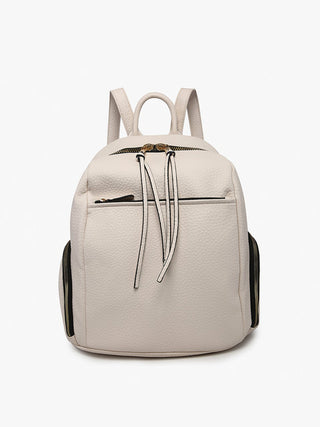 Rebecca Rounded Backpack-Off White