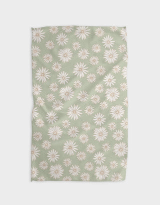 Daisy Days Neutral Tea Towel-Geometry