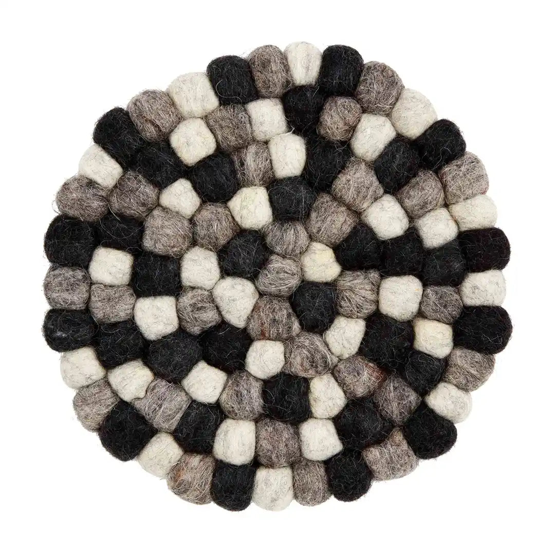 Multi Felted Round Trivets
