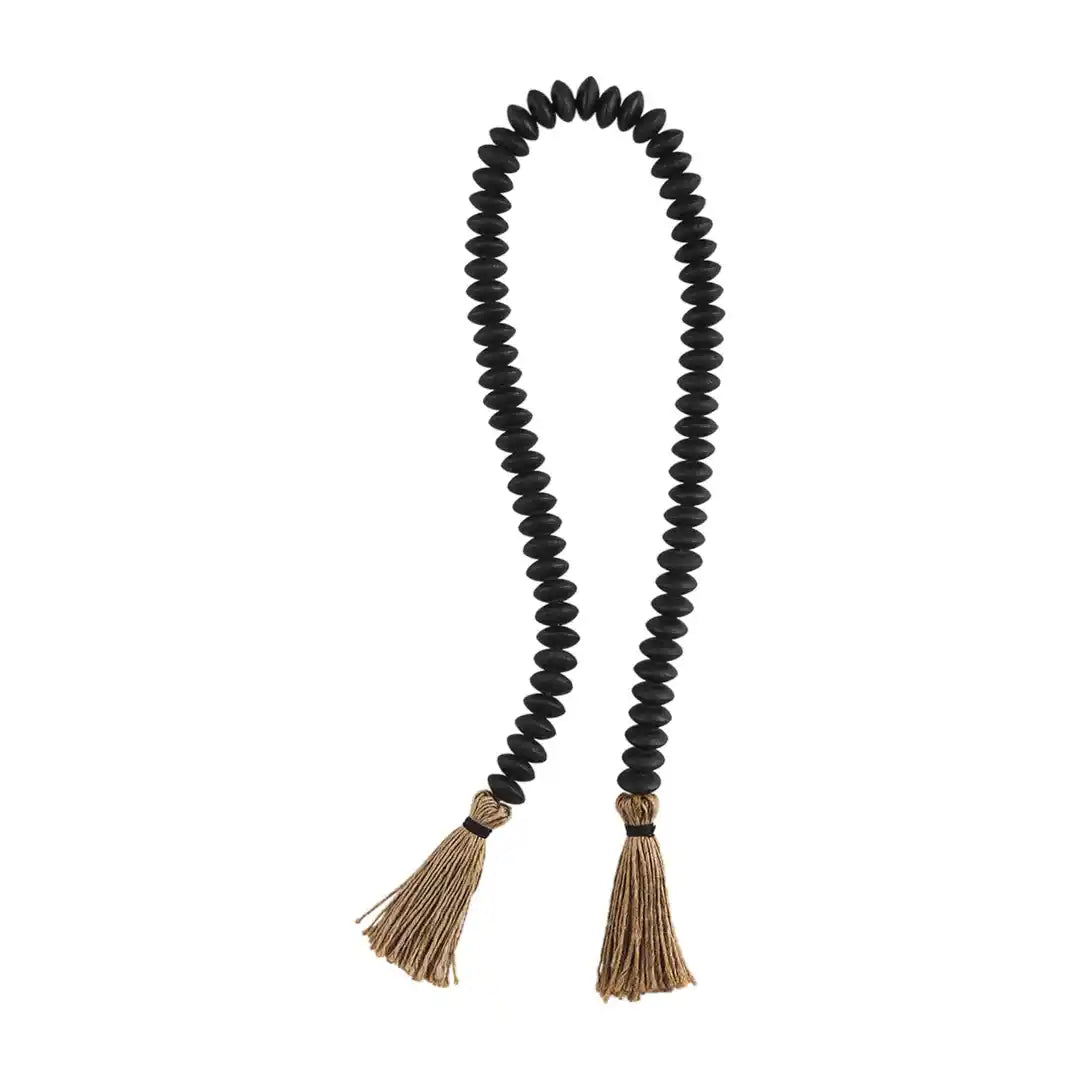 Black Decor Beads with Tassel