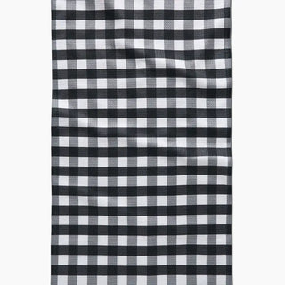 Midnight Flannel Tea Towel-Geometry