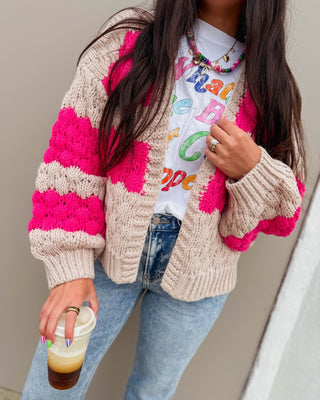 Lydia Striped Cardigan