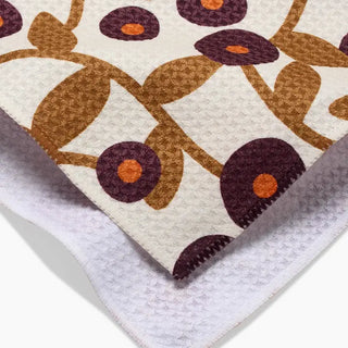 Swirling Vines Tea Towel-Geometry