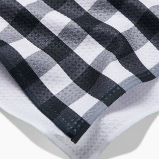 Midnight Flannel Tea Towel-Geometry
