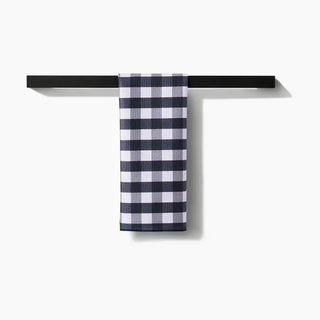Midnight Flannel Tea Towel-Geometry