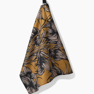 Stay Saffron Tea Towel-Geometry