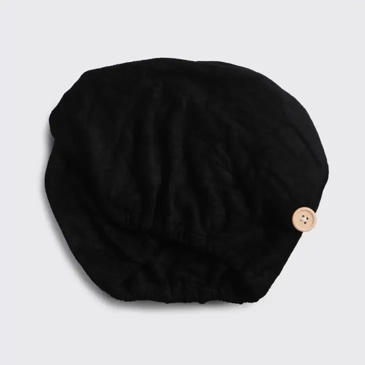 Quick Dry Hair Towel-Eco Black