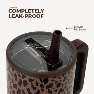 HydroJug 32oz Traveler-Brown Leopard