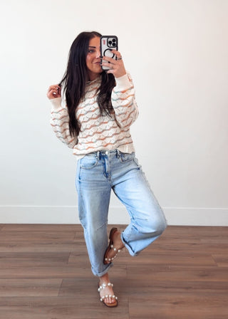 Happy Hues Hooded Sweater