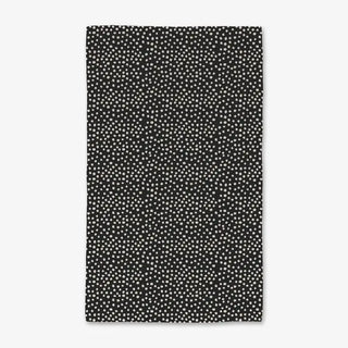 Dotty Black Luxe Hand Towel-Geometry