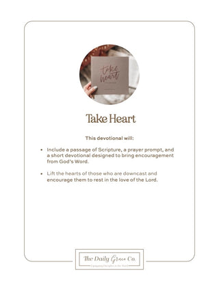 Take Heart | A 90-day Devotional