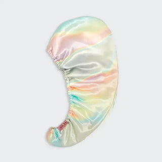 Satin-Wrapped Hair Towel-Aura