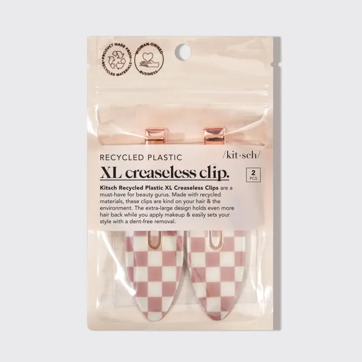 Recycled Plastic XL Creaseless Clips-Terracotta