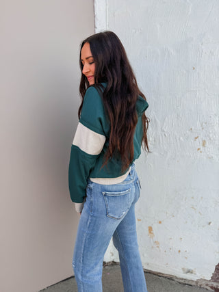 Abby Hoodie-Hunter Green