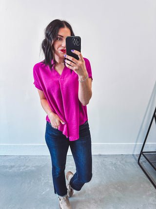 Rowan Top-Magenta