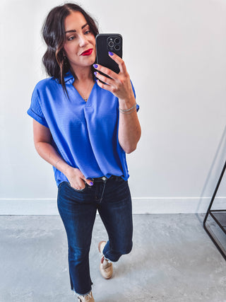 Rowan Top-Cobalt Blue