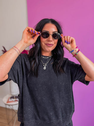 Anyways Sunglasses-Gold Frame/Smoke Lens-Quay