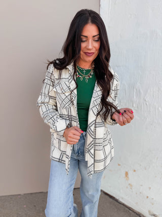 Santa Fe Jacket-Tofu Ash Plaid-Thread & Supply