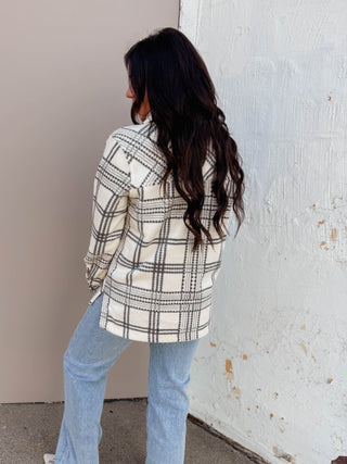 Santa Fe Jacket-Tofu Ash Plaid-Thread & Supply