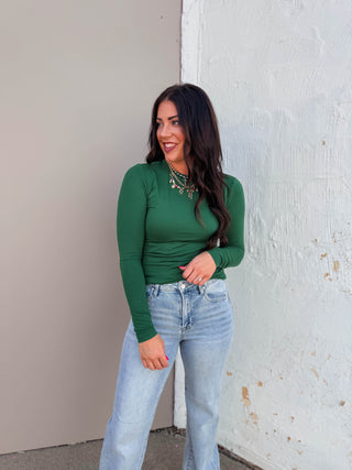 Everyday Essential Long Sleeve-Dark Green