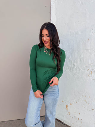 Everyday Essential Long Sleeve-Dark Green