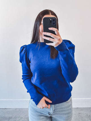 Izzie Sweater-Cobalt Blue