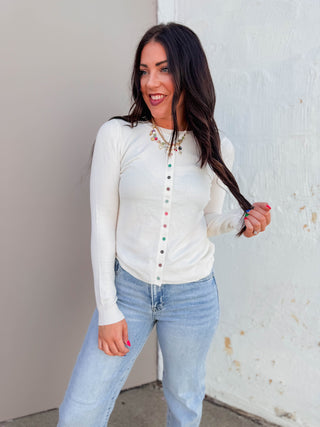 Serena Cardigan-Ivory