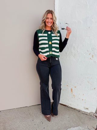 Piper Striped Sweater Vest