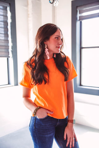 Riley Tee-Orange