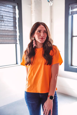 Riley Tee-Orange