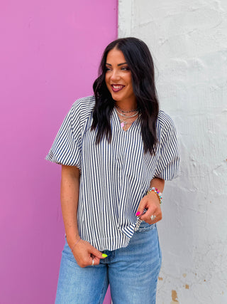 Jory Striped Top