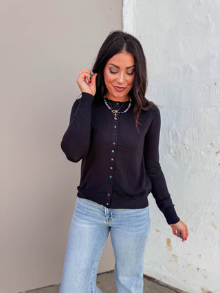 Serena Cardigan-Black