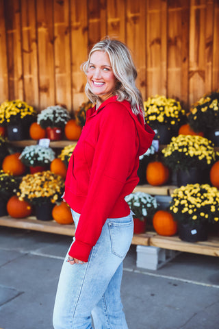 Harper Pullover-Red