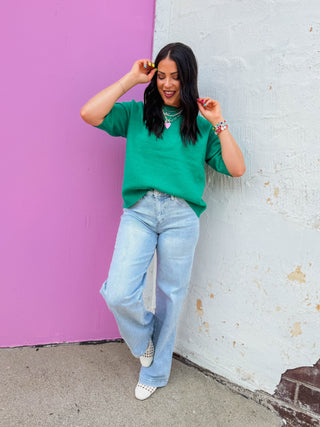 Laney High Rise Wide Leg Denim