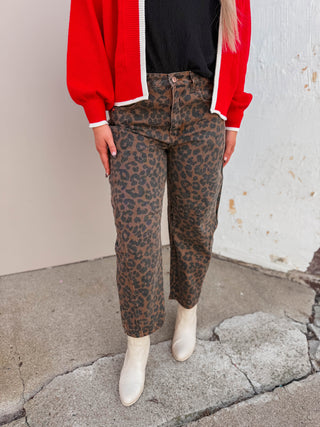 Rowan Leopard Barrel Pants