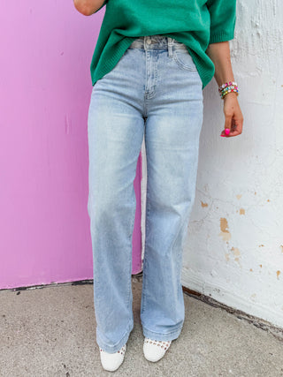 Laney High Rise Wide Leg Denim