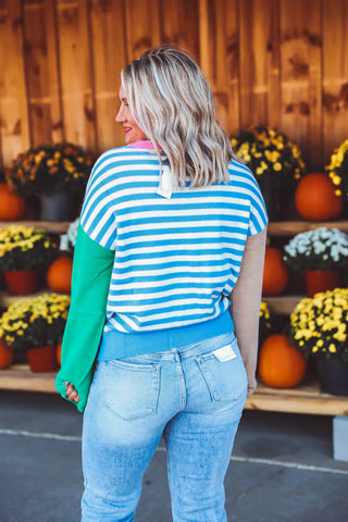 Kelci Color Block Sweater