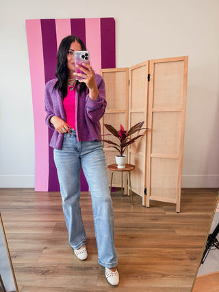 Carson Mid Rise Wide Leg Denim